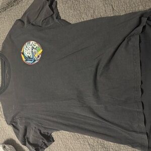 All Saints Charcoal Graphic Tee